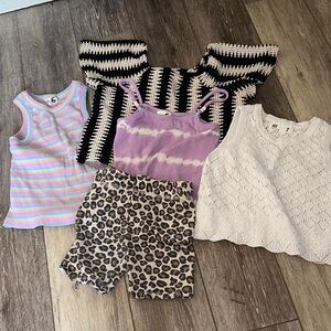 Cotton on girls tops & shorts bundle